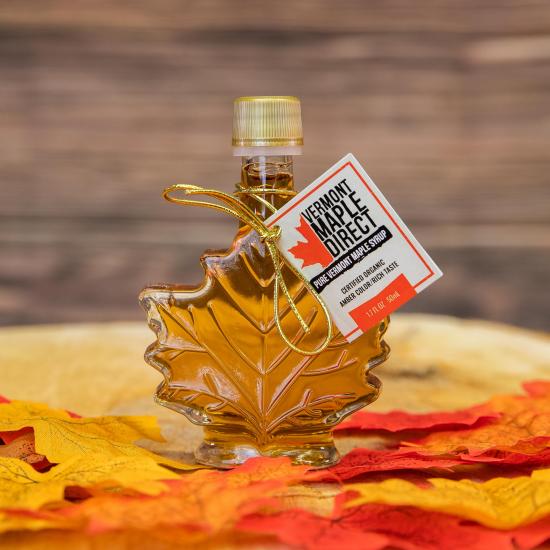 Maple Leaf Shaped Glass Bottle